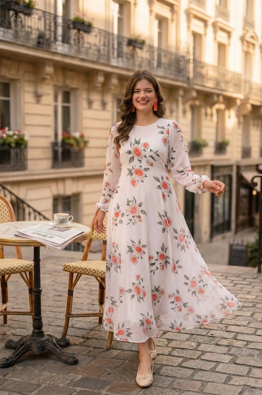 Victoria Long Dress by Silk and Saffron