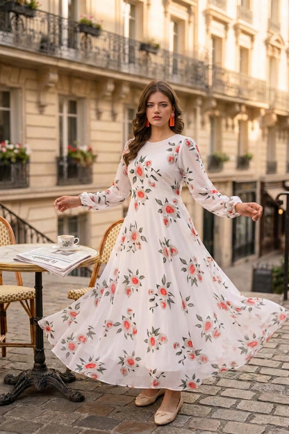 Victoria Long Dress by Silk and Saffron